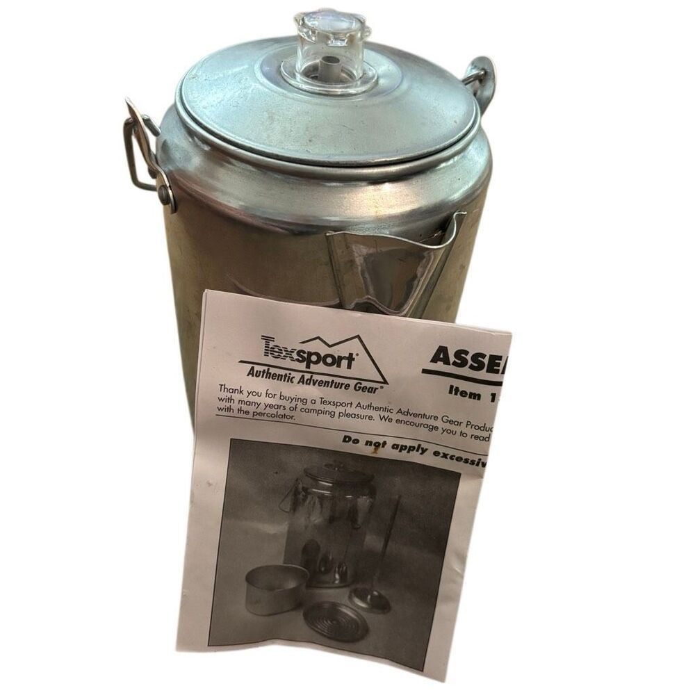 Texsport 9 Cup Aluminum Percolator Item 13180